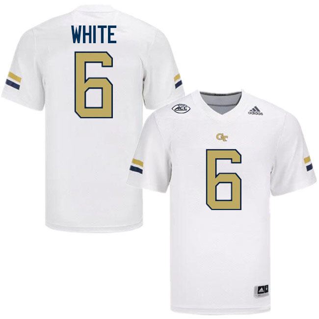 Keion White Georgia Tech Jerseys,Georgia Tech Yellow Jackets College Football Uniforms-White